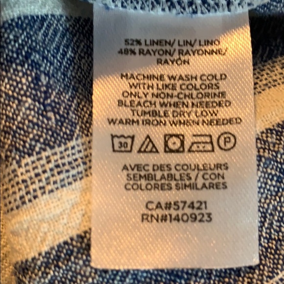 Loft Striped Button Drawstring Romper - Picture 9 of 9